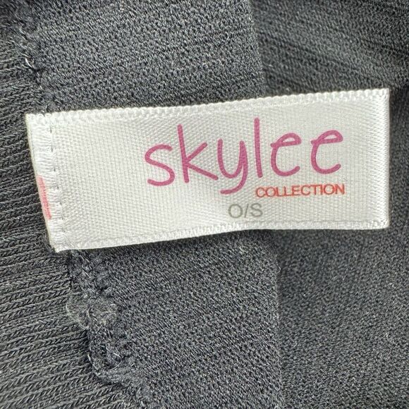 SKYLEE Black Tank Top Punk Rock Sleeveless Grommet Laced V-Neck Shirt One Size - Picture 3 of 6